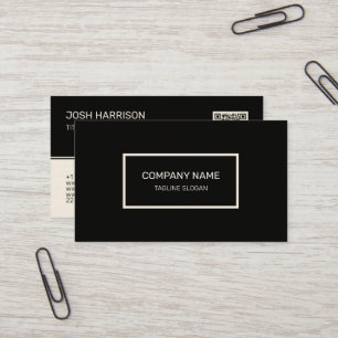 Schwarz-Weiß-Visitenkarte Visitenkarte