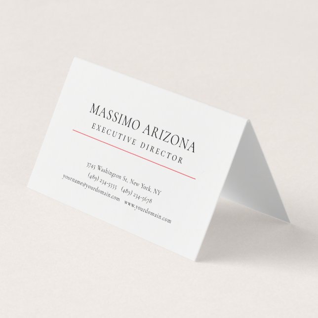 Schwarz Weiß Visitenkarten (Vorderseite)