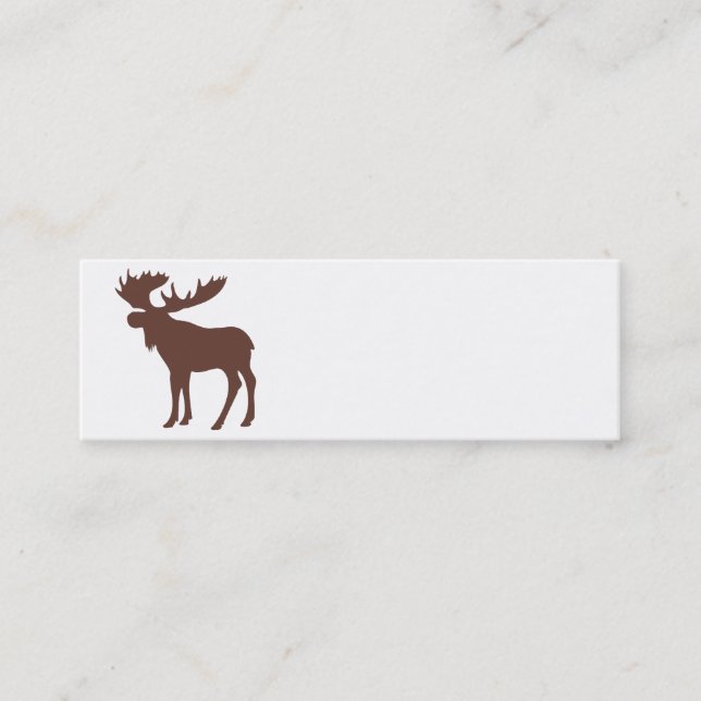 Schwarz-Weiß-Visitenkarten Mini Visitenkarte (Vorderseite)