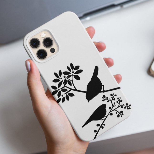 Schwarz-Weiß-Vögel Case-Mate iPhone Hülle (Von Creator hochgeladen)