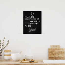 Schwarz-Weiß-Wand Kunst | Dekor der Rechte der Fra Poster