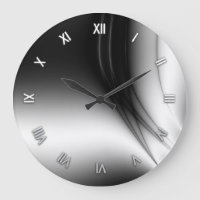Schwarz-Weiß-Wand-Uhr