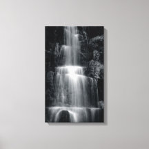 Schwarz-Weiß-Wasserfall-Canvas drucken