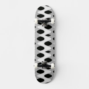 Schwarz-Weiß-Wave Skateboard