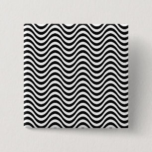 Schwarz-Weiß-Waves Button