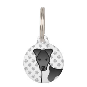Schwarz-Weiß-Weichfuchs Terrier Dog Haustiermarke