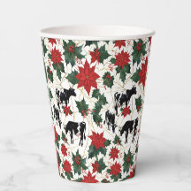 Schwarz & Weiß Weihnachten Holstein Milchkühe Blum