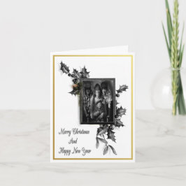 Schwarz-Weiß-Weihnachten Karte