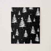 Schwarz-Weiß-Weihnachtsbaum