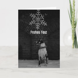 Schwarz Weiß Weihnachtskarten Feiertagskarte