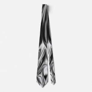 Schwarz-Weiß-Weiß-Weiß-Seide Necktie Krawatte