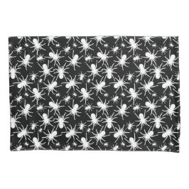 Schwarz-Weiß-Wiederholungsmotiv | Spinnmuster Kissenbezug