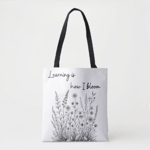 Schwarz-Weiß-Wildblumen blühen