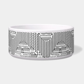 Schwarz-Weiß-Wildhundin Napf