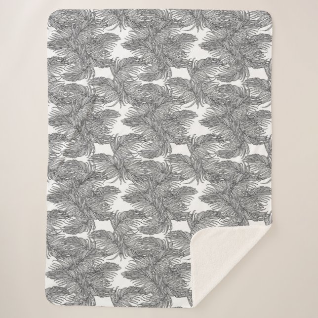 Schwarz-Weiß-Wüstenpalme Sherpadecke (Vorderseite)