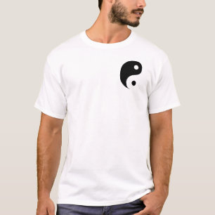 Schwarz-Weiß-Yin-Yang-Taoist-Symbol T-Shirt
