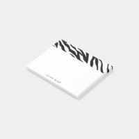 Schwarz/Weiß Zebra Animal Print personalisieren