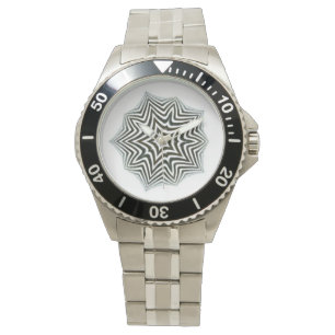 Schwarz-Weiß-Zebra Armbanduhr