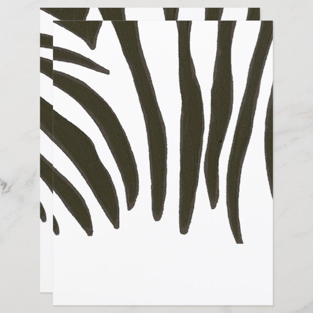 Schwarz-Weiß-Zebra-Papier (Vorne/Hinten)