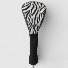 Schwarz-weiß Zebra Print Animal Safari Golf Headcover
