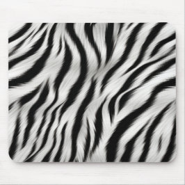 Schwarz-weiß Zebra Print Animal Safari Mousepad