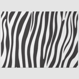 Schwarz-Weiß-Zebra-Tierdruck Seidenpapier