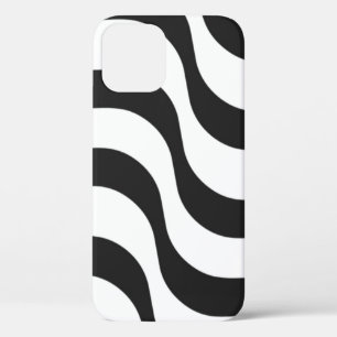 Schwarz + Weiß Zebrastreifen Muster modern Case-Mate iPhone Hülle