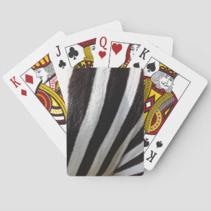 Schwarz-Weiß-Zebrastreifen Spielkarten