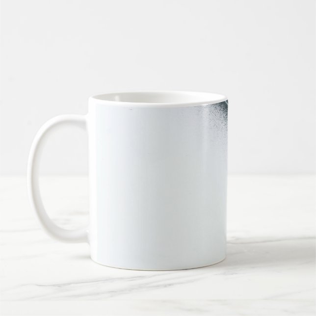 Schwarz-Weiß-zeichn Kaffeetasse (Links)