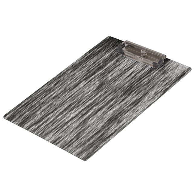 "Schwarz/Weiß-Zeilenmuster" - Klemmbrett (Schrägansicht)