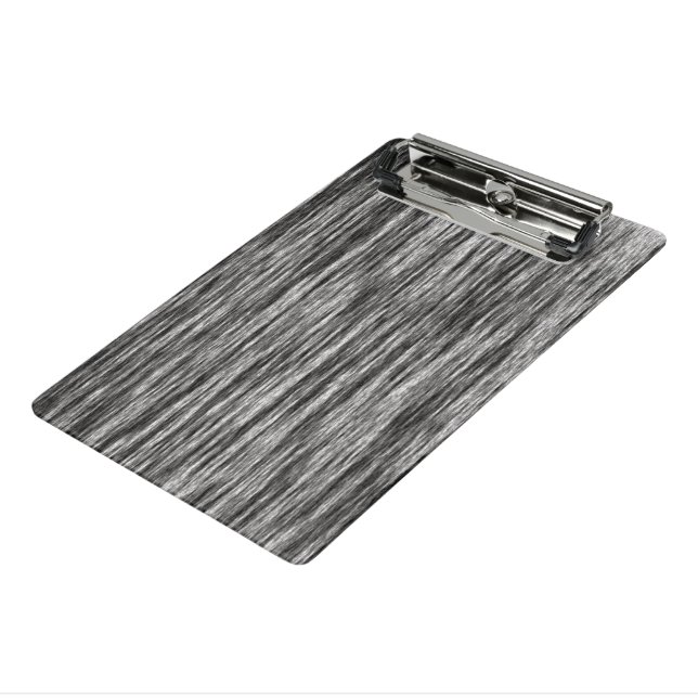 "Schwarz/Weiß-Zeilenmuster" - Mini Klemmbrett (Gewinkelt3)