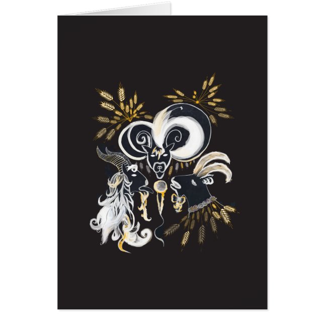 Schwarz-Weiß-Ziegenfarbe (Vorne)