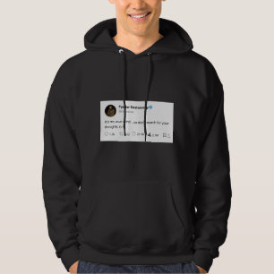 Schwarz-Weiß-Zitat Hoodie