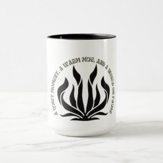 Schwarz-Weiß-Zitat-Tasse Tasse