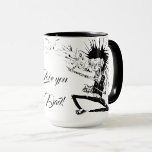 Schwarz-Weiß, Zombie, Vatertags-Tasse Tasse