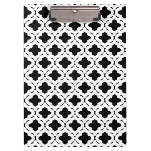 Schwarz-Weiß-Zwischenablage Klemmbrett