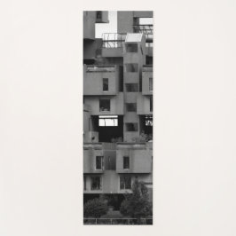 Schwarz-weiße Architektur  Yogamatte