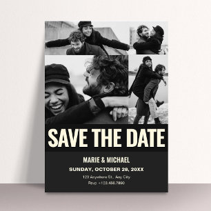 Schwarz-weiße Ästhetik Filmszene Hochzeitsromanze Save The Date