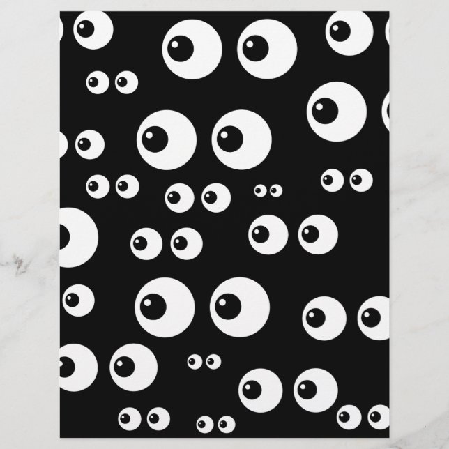 Schwarz-weiße Augen (Vorderseite)