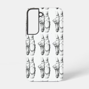 Schwarz-Weiße Ballettschuhe Samsung Galaxy Hülle