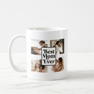 Schwarz-weiße beste Mama je benutzerdefiniertes Fo Kaffeetasse
