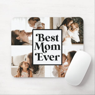 Schwarz-weiße beste Mama je benutzerdefiniertes Fo Mousepad