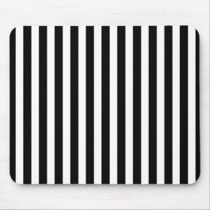 Schwarz-weiße Bonbonstreifen Mousepad