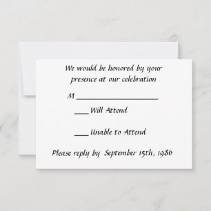 Schwarz-weiße Calla-Lilien RSVP Karte