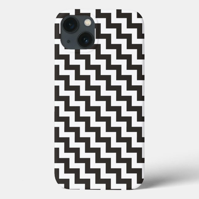 Schwarz-weiße Chevrons Samsun Galaxy Hinweis 4 Fal Case-Mate iPhone Hülle (Rückseite)