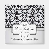 Schwarz-weiße Damaskus-Wirbel, Save the Date Vögel