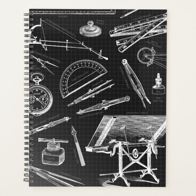 Schwarz-weiße des Architectoratplans Planer (Vorderseite)