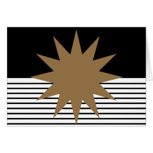 Schwarz-weiße Farbkombination und Braun