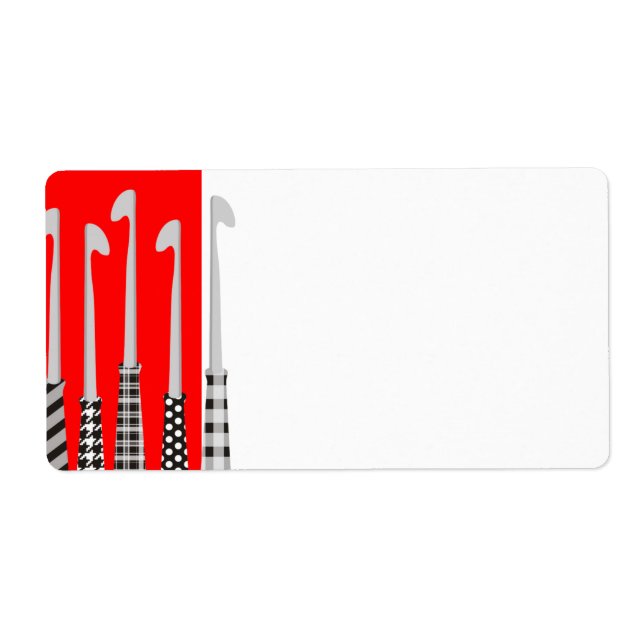 Schwarz-weiße Farbkronenhaken (Vorne)