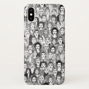 Schwarz-weiße Frauen der Welt iPhone X Hülle
